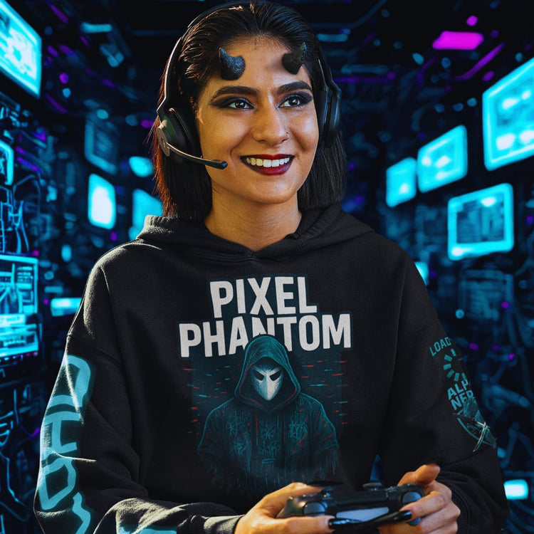 Alpha Nerdz glitch-style streetwear banner with bold white text reading “Welcome to Alpha Nerdz – Where Smart Ain’t Soft” over a black digital background with retro glitch effects.