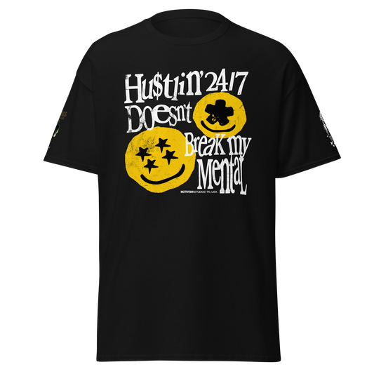 Hustling Mental Tee – Black Motivational Streetwear Shirt for the Focused