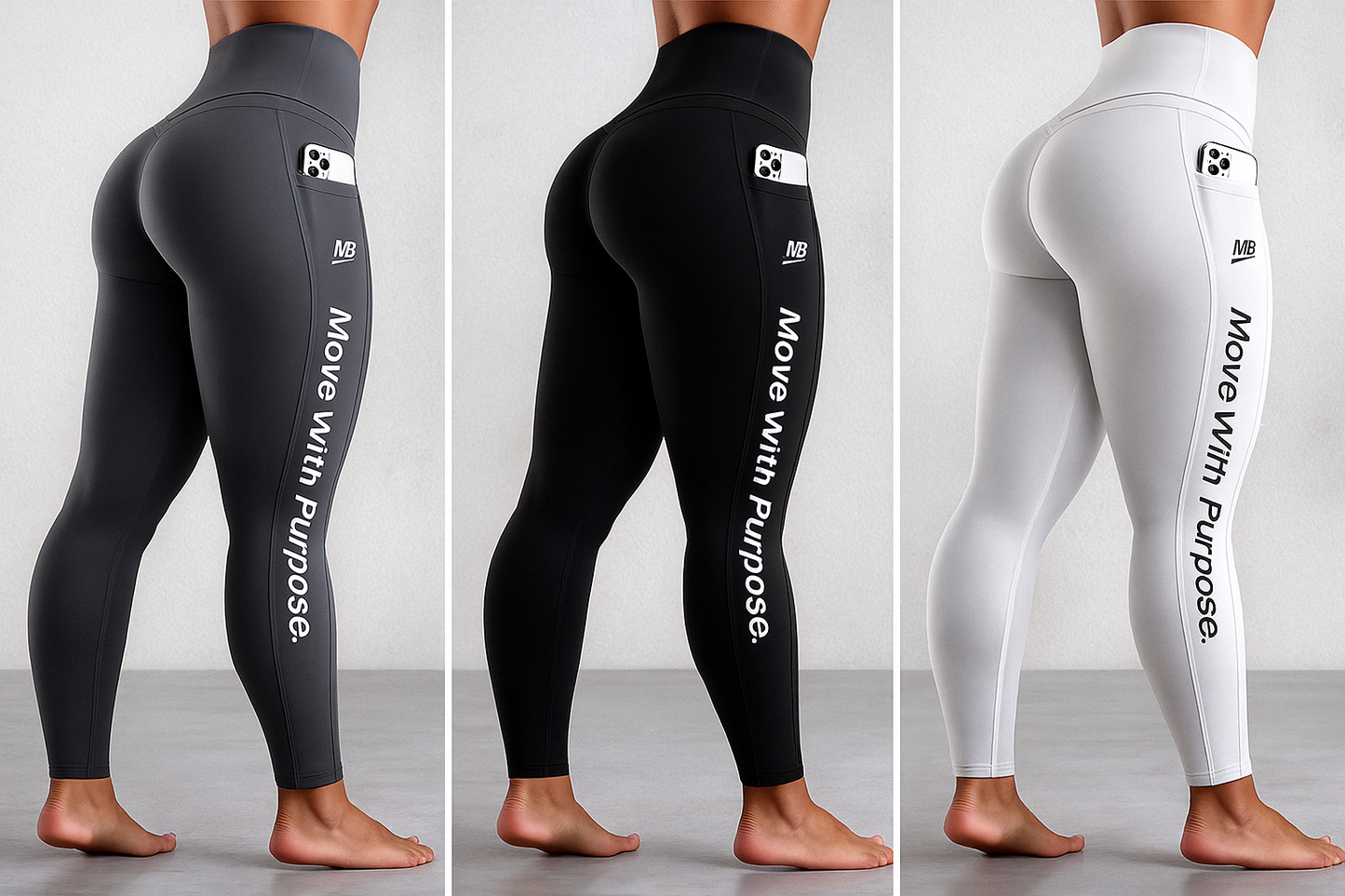 M8STYLE Women's Performance Leggings – “Move With Purpose” Edition