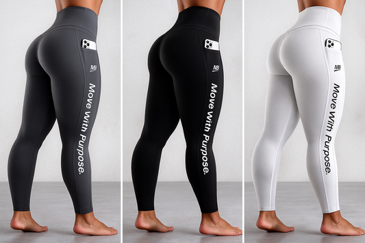 M8STYLE Women's Performance Leggings – “Move With Purpose” Edition