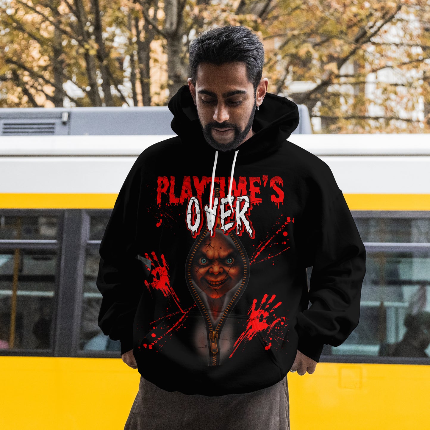 Playtime Over Horror Hoodie