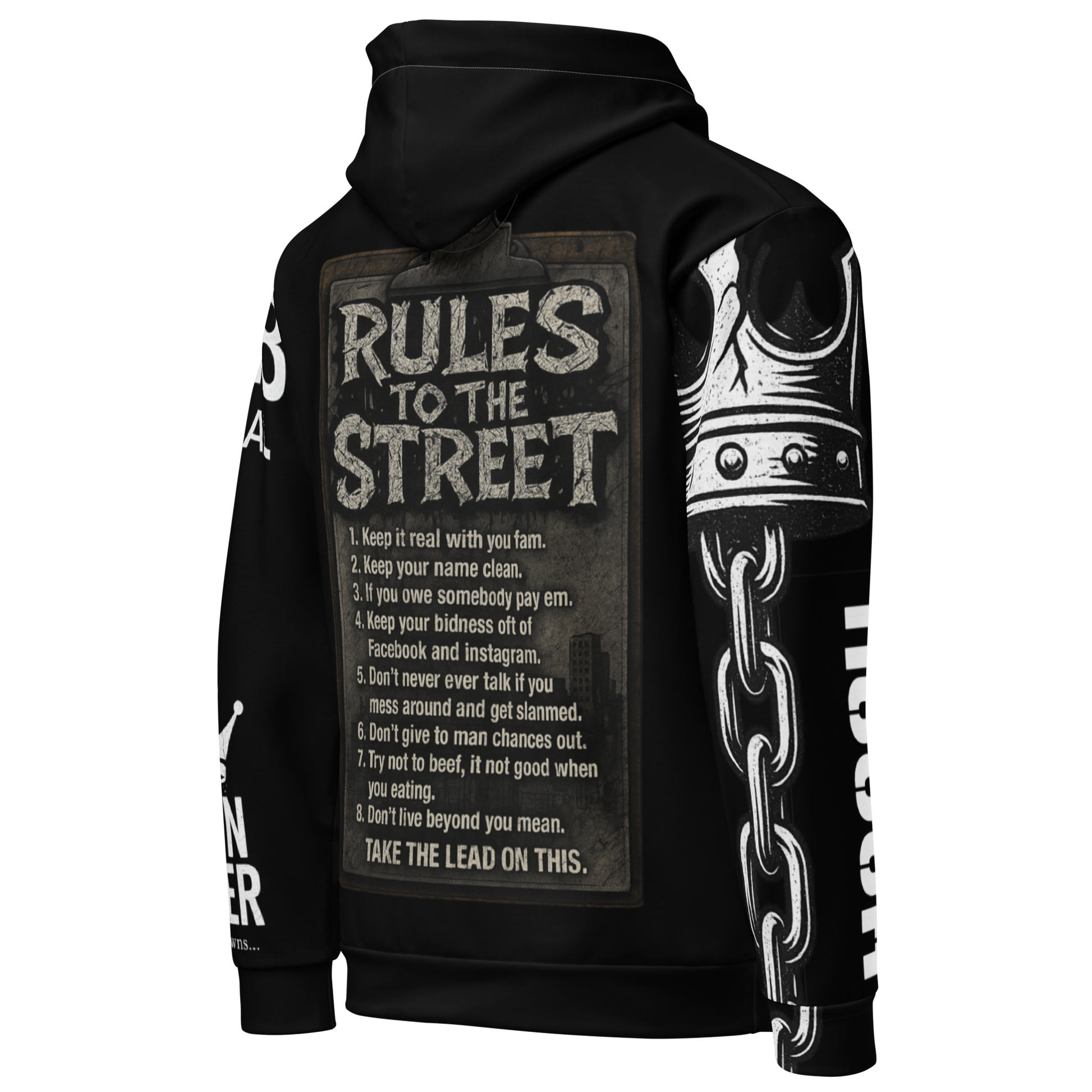 Graphic hoodie for real ones – stamped & approved street style