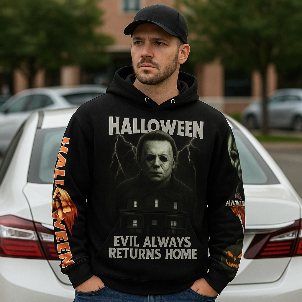 Michael Myers Halloween Hoodie – Horror Graphic Pullover Sweatshirt | Urban Empire Drop
