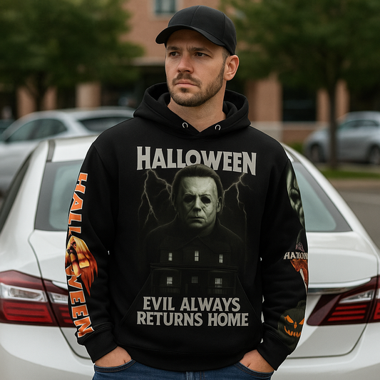 Michael Myers Halloween Hoodie – Horror Graphic Pullover Sweatshirt | Urban Empire Drop