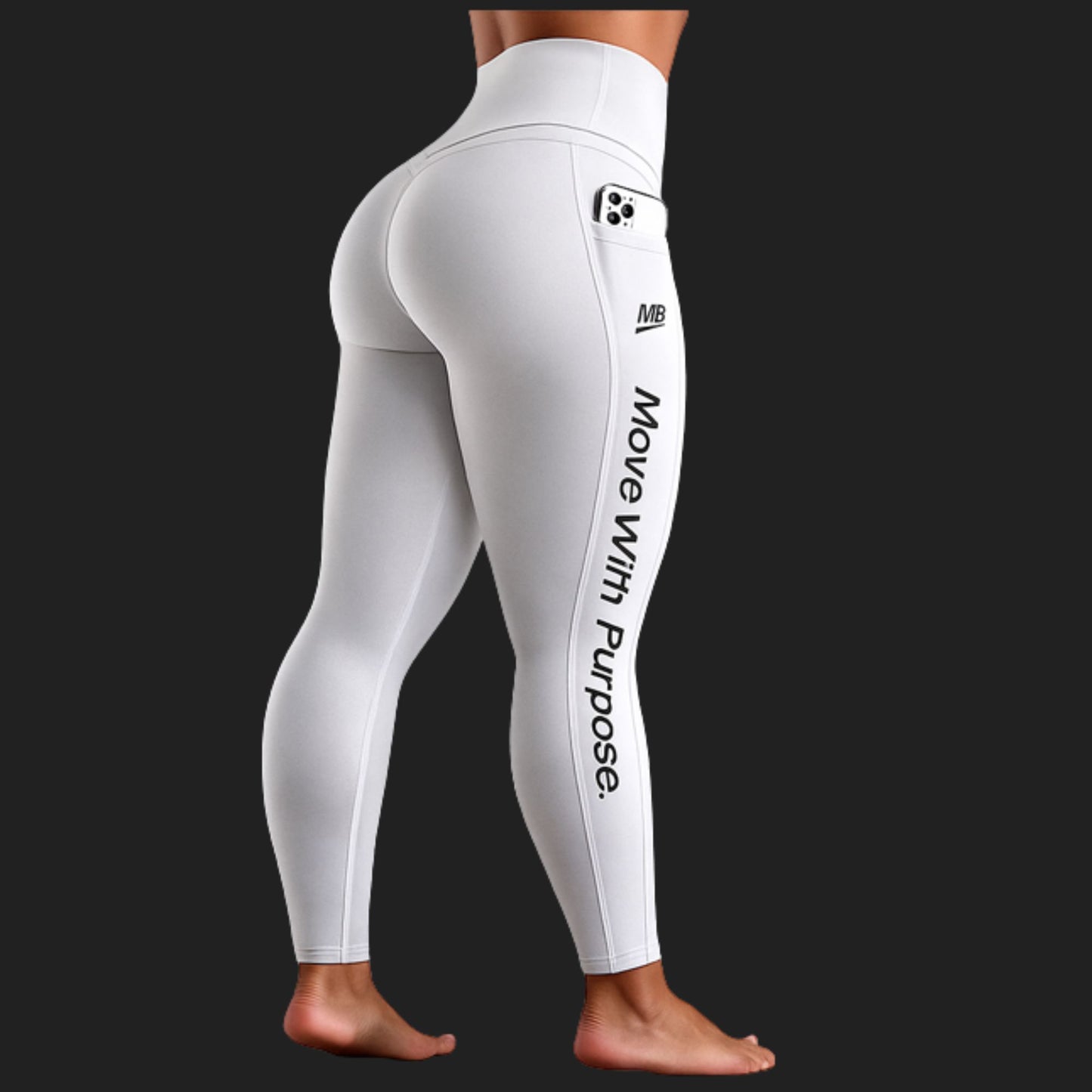 M8STYLE Women's Performance Leggings – “Move With Purpose” Edition